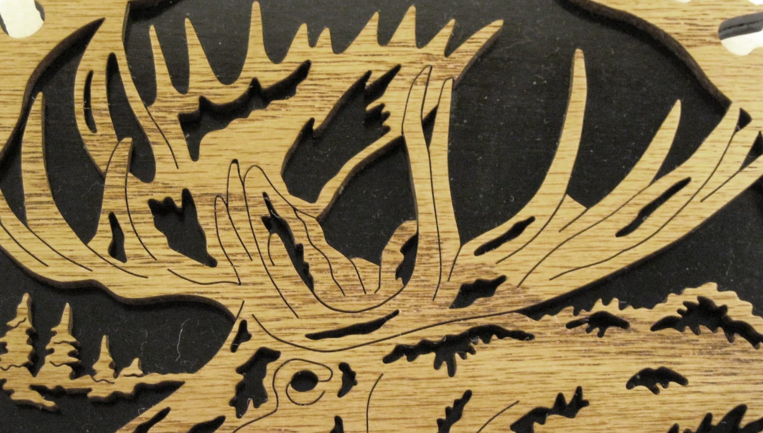 Moose in a Sawblade Scroll Saw Cut Etsy