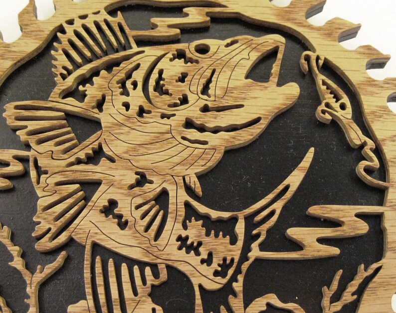 Sawblade With a Hungry Fish Scroll Saw Cut Etsy