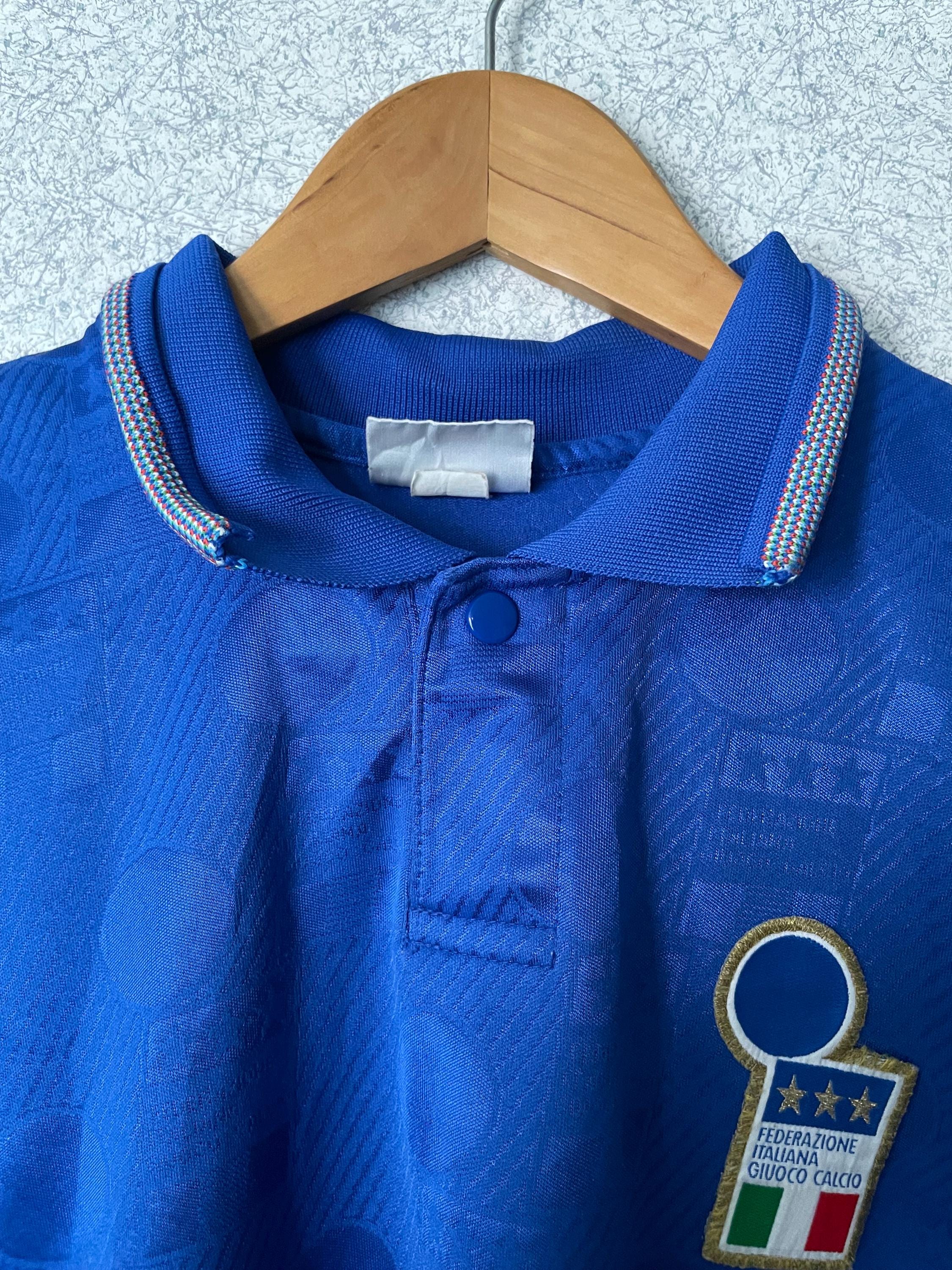Italy 1993 - 1994 Home Football Diadora Match Worn Shirt - Etsy