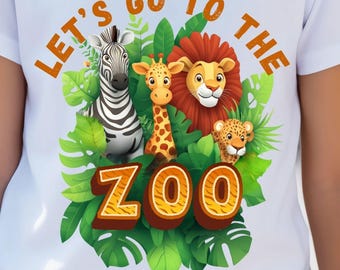 Zoo Crew PNG: Safari Animals, Kids Birthday (Digital Download)