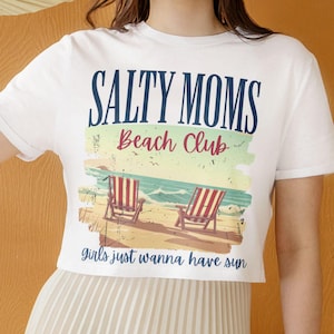 Retro Salty Moms Beach Club PNG: Summer Vibes Design (Digital Download)