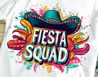 Fiesta Squad PNG: Mexican Party Theme (Digital Download),  Cinco De Mayo png