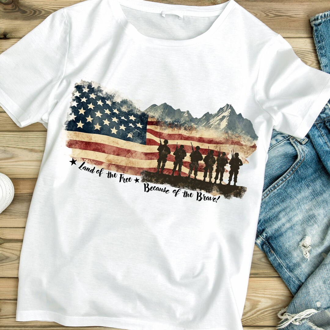 Patriotic Veterans Day PNG: Land of the Free (digital Download) - Etsy