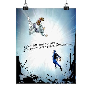Vertical Posters, Invincible versus Conquest poster, Matte artwork for home decor, Bedroom Decor, Superhero Poster, Invincible and Conquest