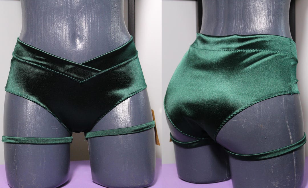Leg Spell String V-cut Spandex Shorts With Leg Strings Garnet for Pole Dancing - Etsy
