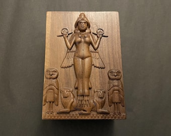 Lilith Tarot Box: Burney Relief, Black Walnut Wood