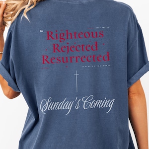 Camiseta cristiana con colores reconfortantes: camiseta religiosa unisex para hombre y mujer, ropa cristiana de calle, ropa de fe, 6 colores