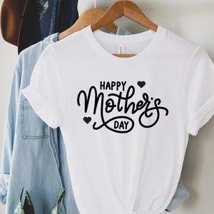 Happy Mother’s Day Shirt, Cute Mom Tee, Heart Design Mom Shirt, Mother’s Day Gift, Loving Mama Shirt, Celebration Tee, Women’s Gift
