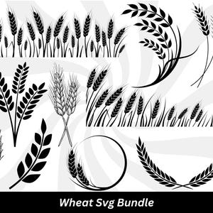 Wheat Svg Bundle, Wheat Silhouette, Wheat Png, Wheat Clipart, Wheat Vector, Grain Svg, Wheat Cut Files, Wheat Outline Svg, Wheat Png Bundle