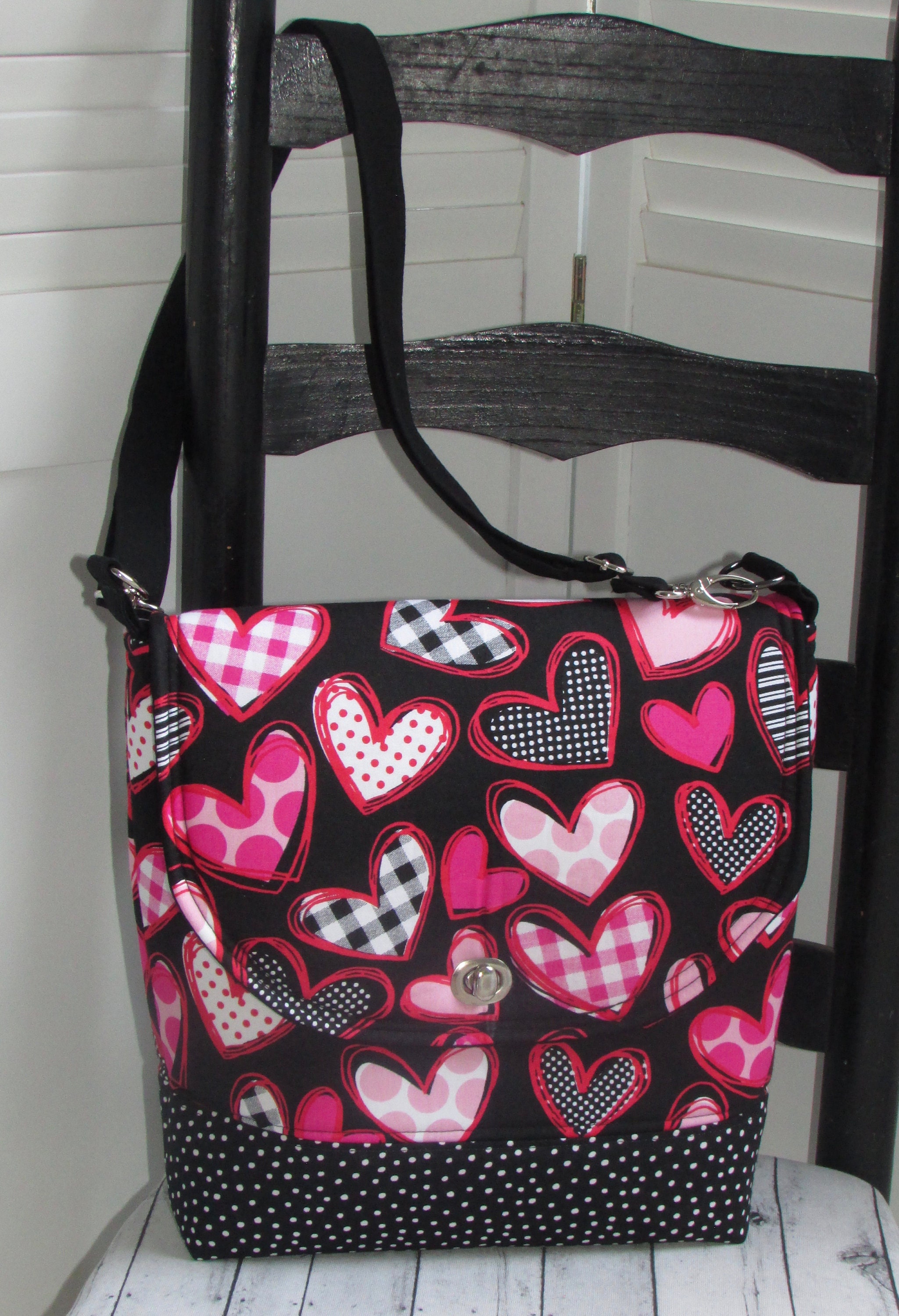 Hearts Crossbody Bag Love Heart Bag Valentine Shoulder Bag Pink Heart Crossbody Bag Ready to Ship Etsy Ireland