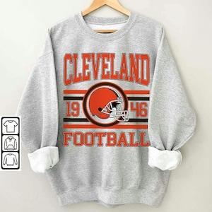 Cleveland Football Vintage Sweatshirt, Retro Cleveland Football Shirt, Cleveland Fan Gift, Sunday Football Apparel