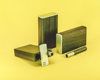 Custom Rosewood Dugout Set, Metal Cap, Titanium Pipe - Optional Engraving -  Ukiyohi Woody