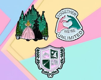 Magnetic Needle Minders, Nostalgic Fridge Magnet, Dorm Whiteboard Magnet - Good and Wicked Witch Broadway