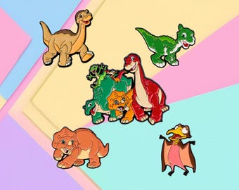 Magnetic Needle Minders, Nostalgic Fridge Magnet, Dorm Whiteboard Magnet - Millennial Dinosaur Animated Movie