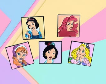 Magnetic Needle Minders, Nostalgic Fridge Magnet, Dorm Whiteboard Magnet- Princess
