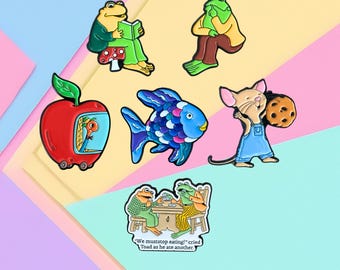 Magnetic Needle Minders, Nostalgic Fridge Magnet, Dorm Whiteboard Magnet - Children Book Animals