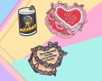 Magnetic Needle Minders, Nostalgic Fridge Magnet, Dorm Whiteboard Magnet - Millennial Retro Cheeky