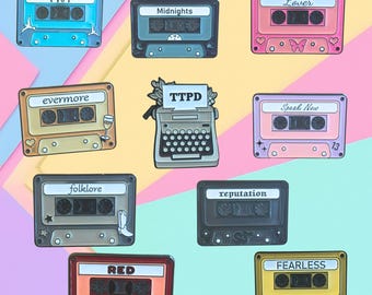 Grand Millennial Magnetic Needle Minders, Nostalgic Fridge Magnet, Dorm Whiteboard Magnet - Millennial Music Cassettes