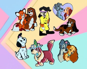 Magnetic Needle Minders, Nostalgic Fridge Magnet, Dorm Whiteboard Magnet - Storybook Dogs