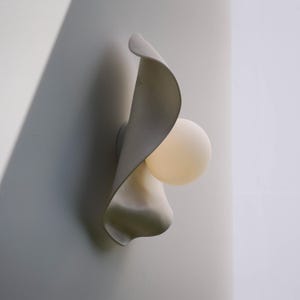 Wall Sconce – Handmade Creamy White Ceramic Wall Lamp Light