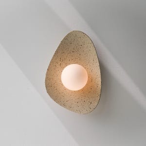 Handmade Speckled Ceramic Wall Sconce - Coastal Lighting