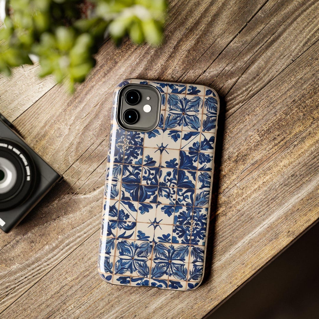 Precious Tiles Phone Case, Azulejo Tile Phone Case for iPhone 16 15 14 ...