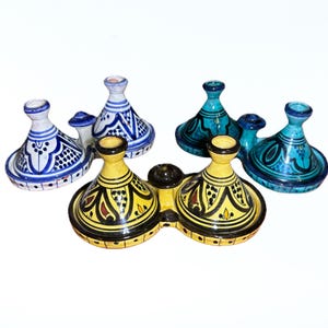Moroccan XL Tagine Spice Holder – Safi Ceramic Jar in 3 Colors – Kitchen Storage - Artisanal Ceramic Pottery - Decorative Tableware