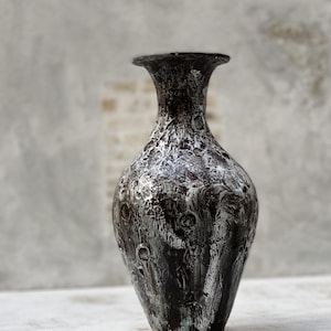 handmade rustic ceramic vase organic textured pottery wabi sabi home decor boho organic modern decor unique artisan pottery thoughtful gift