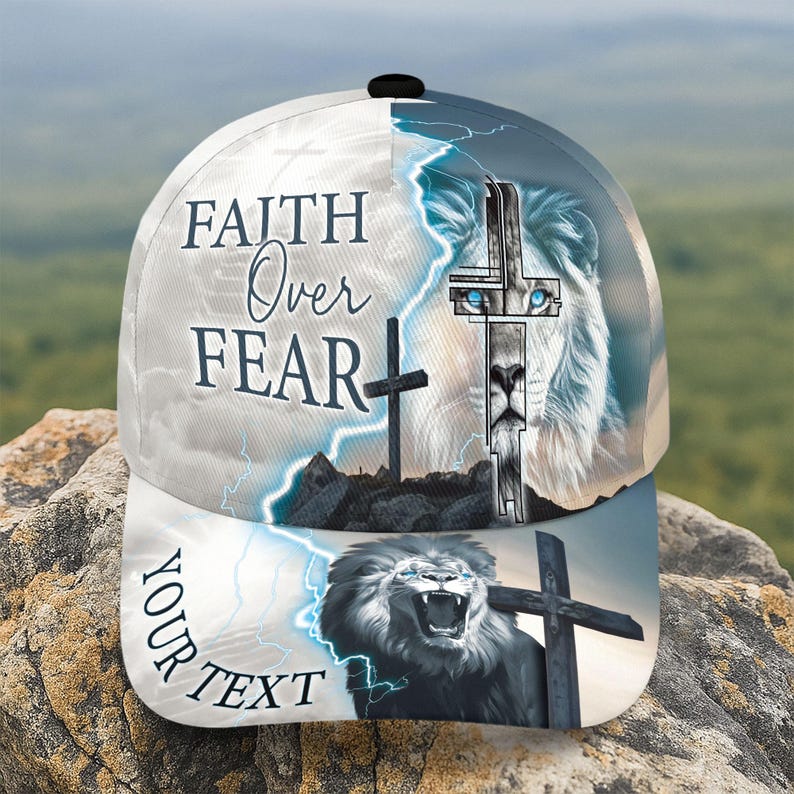 Religious Cap Faith Over Fear Hat, Christian Hat, Jesus Hat, Religious Cap ...