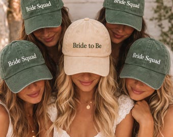 Aangepaste vrijgezellenfeest hoed gepersonaliseerde vintage pet aangepaste geborduurde hoed baseballpet voor vader gewassen pet bruids douche cadeau voor vrouwen