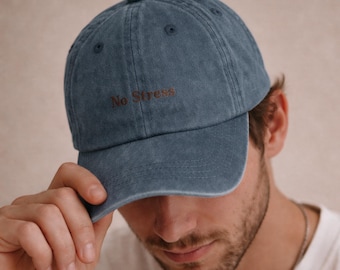 Casquette vintage personnalisée brodée sur mesure chapeau casquette de baseball personnalisée chapeau d'enterrement de vie de jeune garçon pour papa casquette lavé pour femme cadeau pour elle
