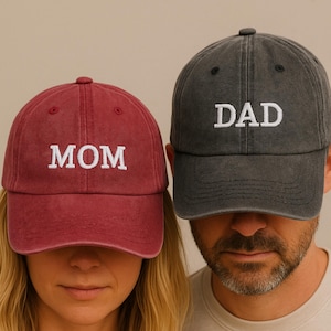 Custom Embroidered Dad Cap Personalized Vintage Cap Bachelorette Party Hat Baseball Hat Custom Cap for Women Hat Gift for Dad Gift for Her