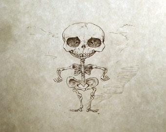 Little My Skeleton Print 8x10