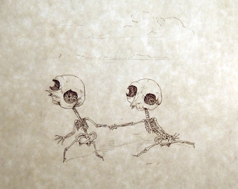 Thingumy & Bob-skeletafdruk 8 x 10