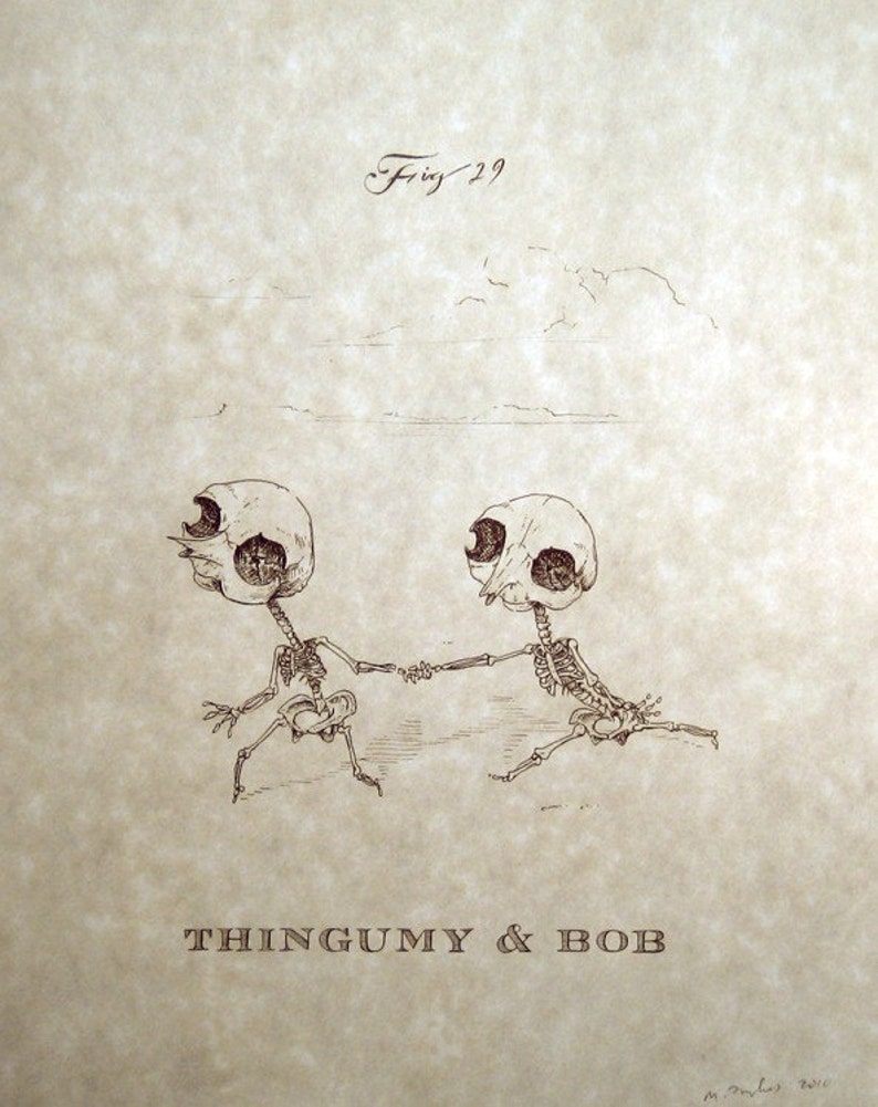 Thingumy & Bob Skeleton Print 8x10 image 1