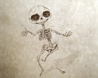 Snuifkin-skeletprint 8 x 10