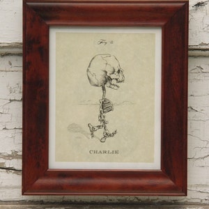 Snoopy Skeleton Print 8x10 image 4
