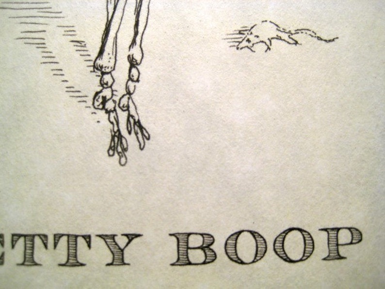 Betty Boop Skeleton Print 8x10 image 3