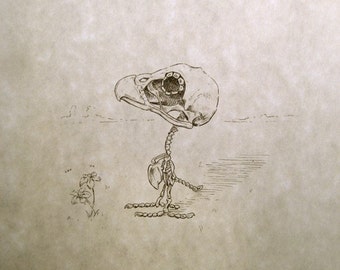 Woodstock-skeletafdruk 8 x 10 inch