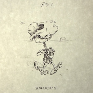 Snoopy Skeleton Print 8x10 image 1