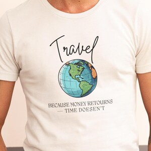 Travel shirt, travel T-shirt, camping T-shirt, wanderlust, vanlife shirt, outdoor adventure shirt, gift for globetrotters & travelers