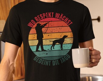 Jägar-t-shirt, jaktskjorta, jägarpappa-skjorta, jägarordspråk, jaktlicens, jaktexamen, jaktsäsong, bra jakt, drevjakt, jägargåva