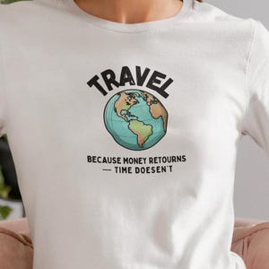 Travel shirt, travel T-shirt, camping T-shirt, wanderlust, vanlife shirt, outdoor adventure shirt, gift for globetrotters & travelers