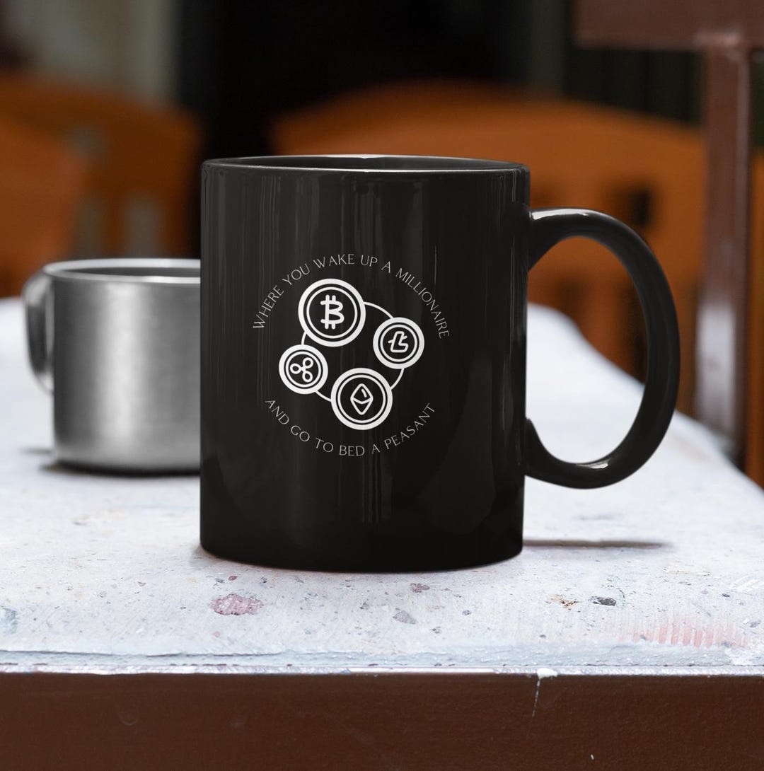 BTC マグギフト ビットコインコーヒーマグ 投資家へのギフトアイデア コーヒーマグ 暗号通貨マグ - Etsy 日本