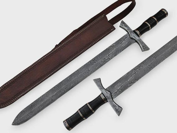 Hand-Forged Viking Sword | Carbon Steel Medieval Replica | Cosplay Prop, LARP, Collectible Sword, Norse Decor, Gift for Him