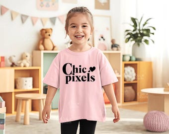 Kids T-Shirt Mockup Gildan 5000b Shirt Little Girl Shirt Mockup Youth Mockup Kids Light Pink Tshirt Mockup  Toddler Girl Mockup Family Shirt