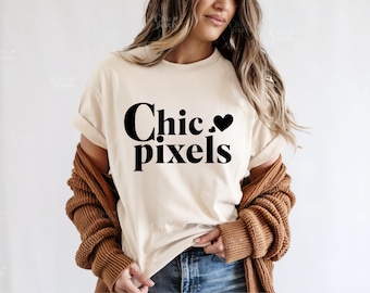 Comfort Colors C1717 Ivory Shirt Mockup, CC1717 Ivory T-Shirt Mockup Model Mockup Trendy Mockup Comfort Colors Ivory TShirt Boho Mockup