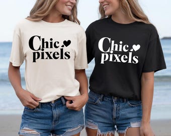 Comfort Colors 1717 Black and Ivory Multiple Color Mockup Double Model Group Best Friend Mockup Bachelorette Shirt Girls Trip Bridal Party