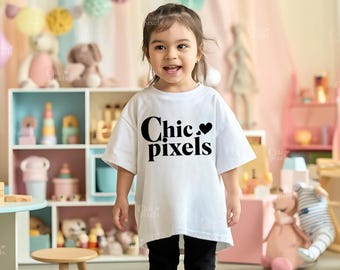 Kids T-Shirt Mockup Gildan 5000b Shirt Little Girl Shirt Mockup Youth Mockup Kids White Tshirt Mockup  Toddler Girl Mockup Family Shirt Cute