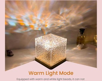 Crystal Cube led-omgevingslamp – 16 RGB-kleuren, afstandsbediening, USB-nachtlampje